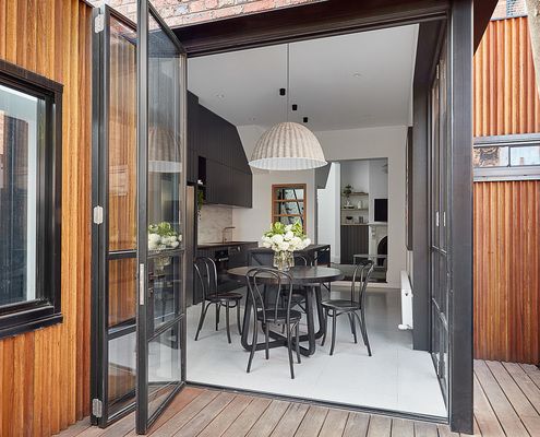 On a Block Just 5 Metres Wide, Space and Light Are the Main Challenges... Fishley by Bryant Alsop (via Lunchbox Architect)