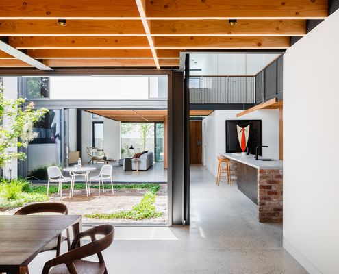 This old clothing warehouse is transformed into an incredible home... Graffiti House by Durack Architects (via Lunchbox Architect)