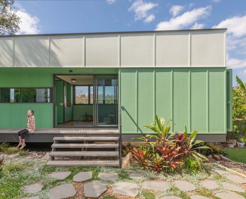 Little Green Cabin by Cloud Dwellers (via Lunchbox Architect)