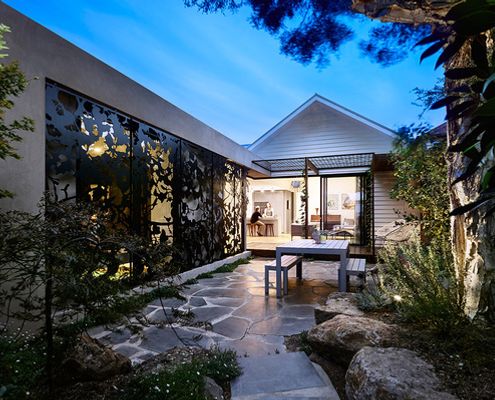 An Unexpectedly Colourful and Playful Addition to a Heritage Home Park Cottage by Bryant Alsop (via Lunchbox Architect)