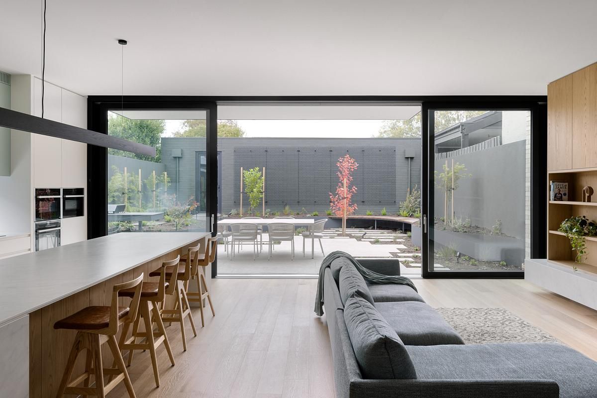 A renovation and extension of a heritage house reorients the home...