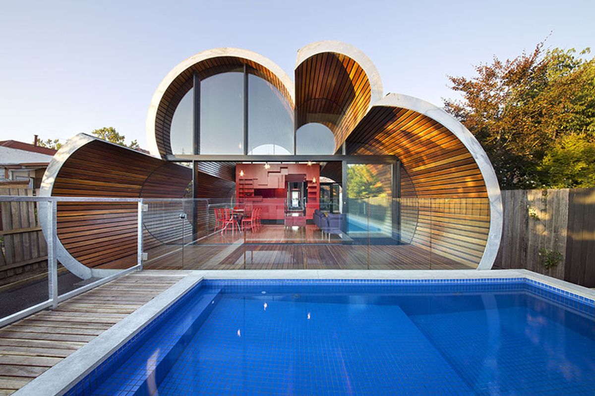 Cloud House: Conservative in Front, But a Radical Surprise Out Back