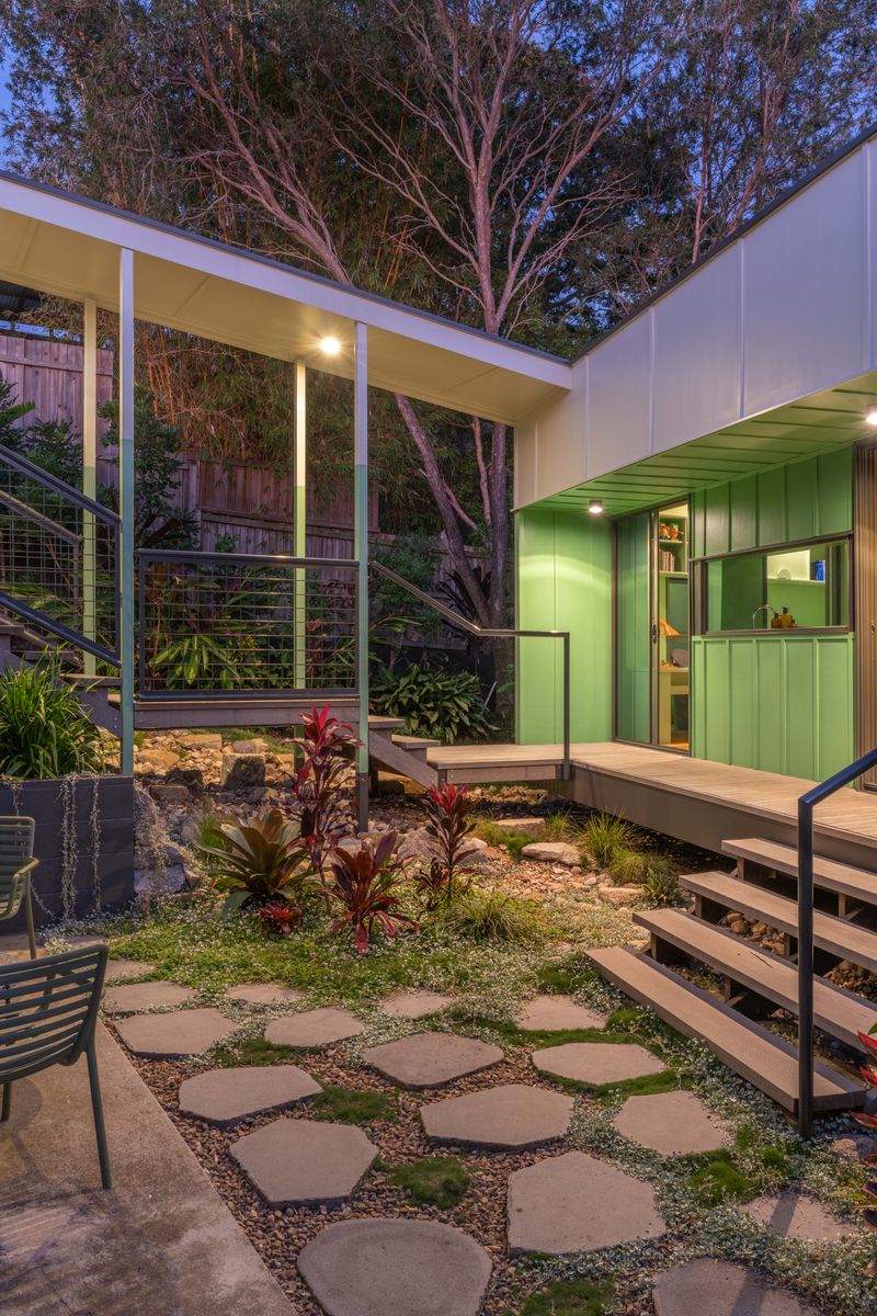 Discover how this family created a holiday cabin in their backyard...