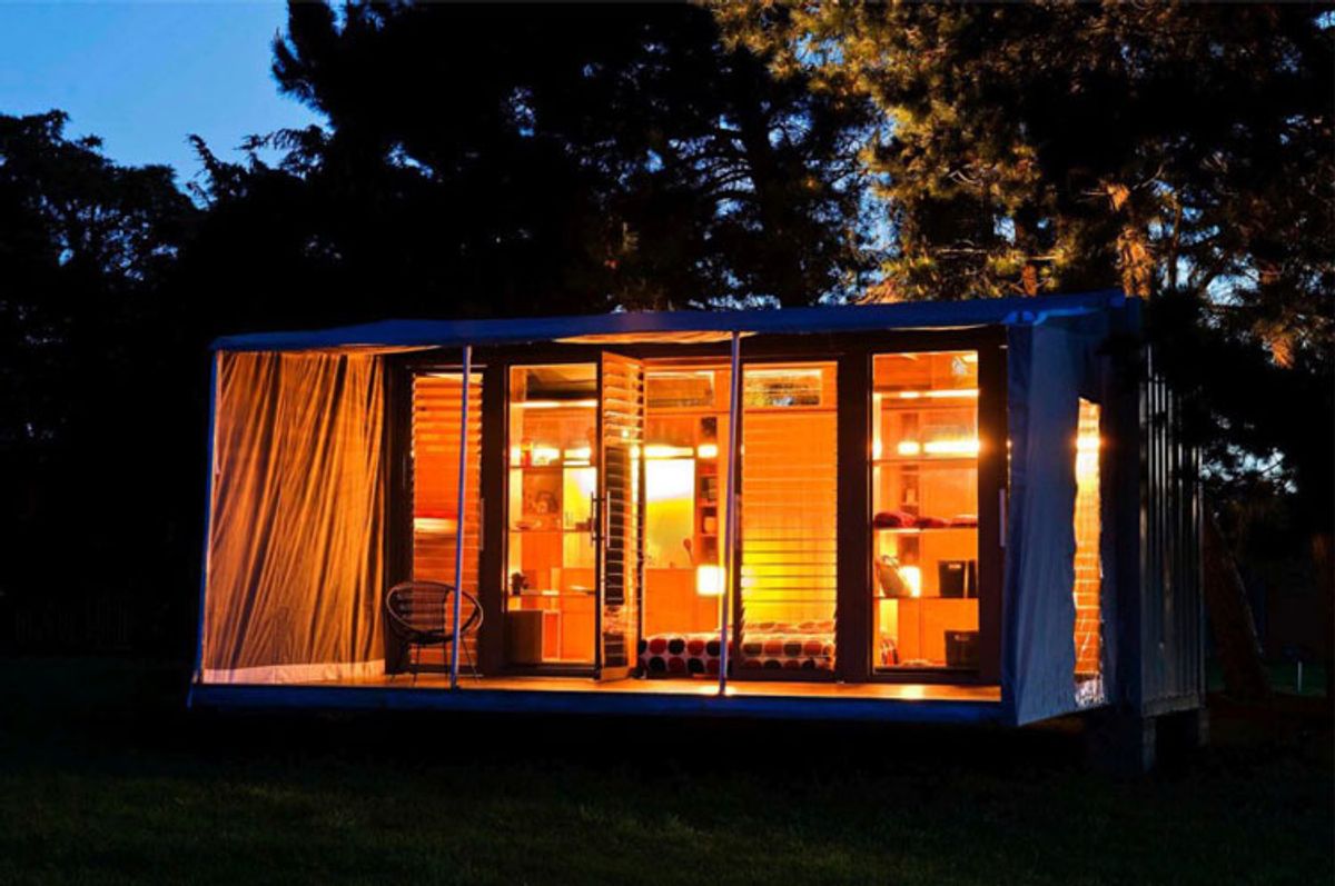 Port-a-Bach: A Portable Teeny Tiny Shipping Container Home
