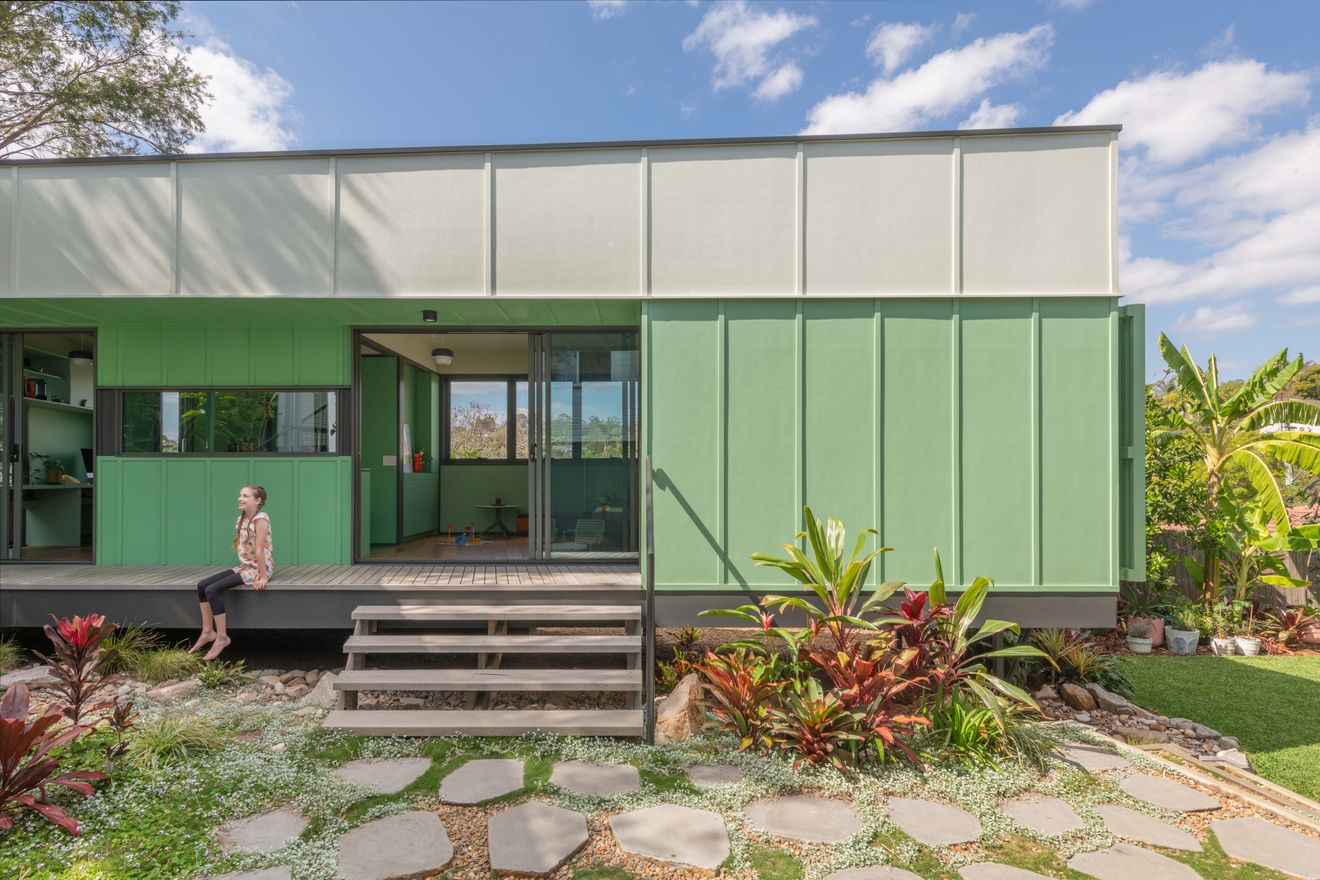 Discover how this family created a holiday cabin in their backyard...