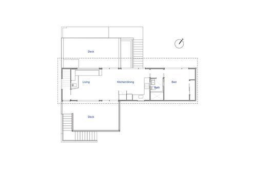 Field Way Bach by Parsonson Architects (via Lunchbox Architect)
