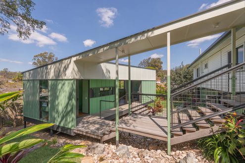 Little Green Cabin by Cloud Dwellers (via Lunchbox Architect)