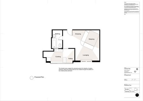 Small and Sculpted Studio Apartment by Catseye Bay (via Lunchbox Architect)