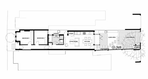 Victorian Workers Cottage Addition by Danny Broe Architect (via Lunchbox Architect)