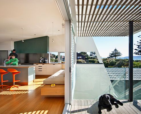 Waikanae House by Parsonson Architects (via Lunchbox Architect)