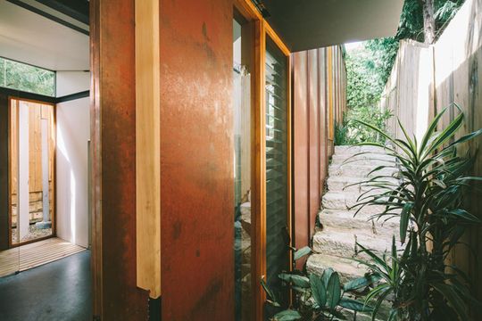 Copper House Takt Studio for Architecture is clad in standing seam copper which will develop a natural patina over time