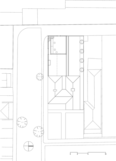 Engawa House mezzanine office floorplan