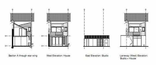 Fitzroy Terrace in Sydney's new elevations show the use of existing lines and springing heights