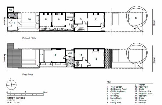 Fitzroy Terrace in Sydney's plan shows the different eras of additions and how they've all been integrated