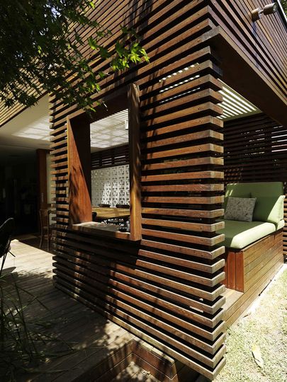 Detail of Haberfield House alfresco dining area