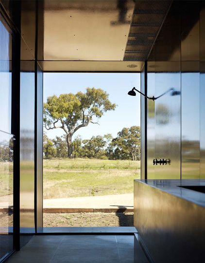 Hill Plain House bathroom is completely open to the view