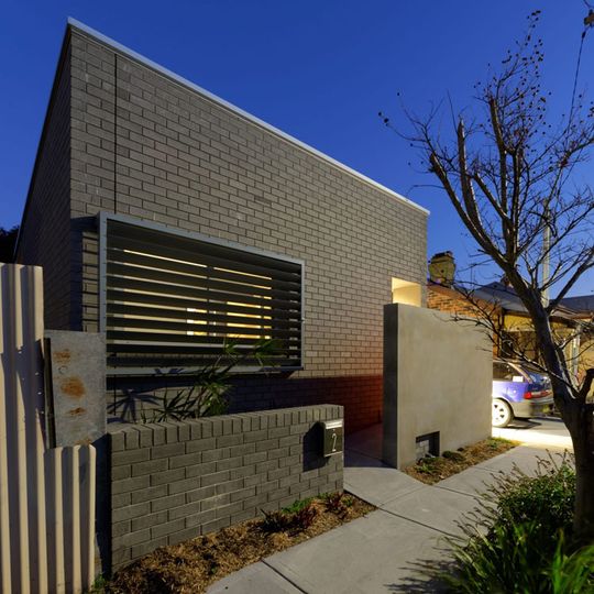 Front of Islington House is constructed from brick