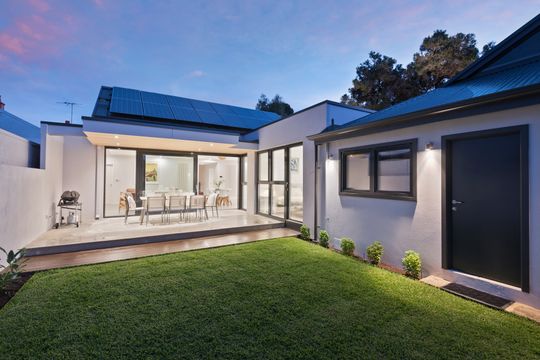 A Unique Vaulted Ceiling and Clerestory Windows Bring in the Light