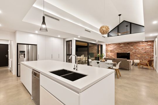 A Unique Vaulted Ceiling and Clerestory Windows Bring in the Light