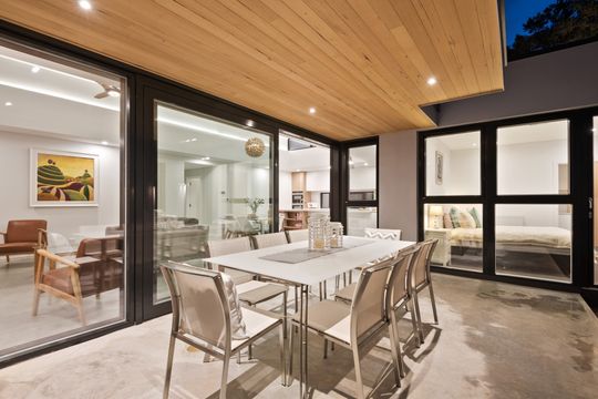 A Unique Vaulted Ceiling and Clerestory Windows Bring in the Light