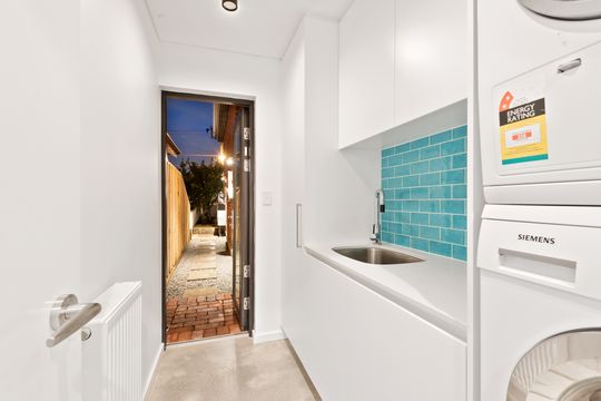 A Unique Vaulted Ceiling and Clerestory Windows Bring in the Light