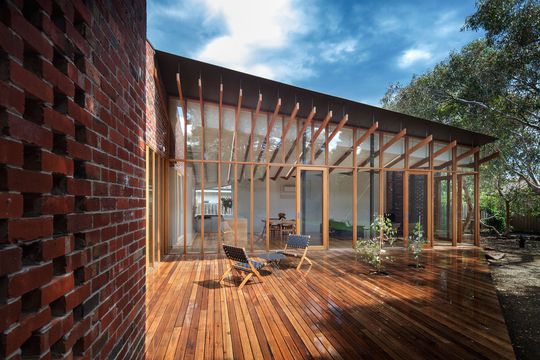 A Renovation that Honours a Beautiful Old Gum Tree in the Backyard