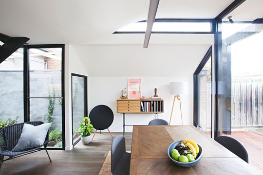 Curving and Perching Overhead, This Addition is Playful and Light