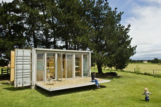 Port-a-Bach Portable Shipping Container Home by AtelierWorkshop Architects (via Lunchbox Architect)