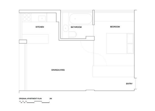 Potts Point Apartment Old Plan