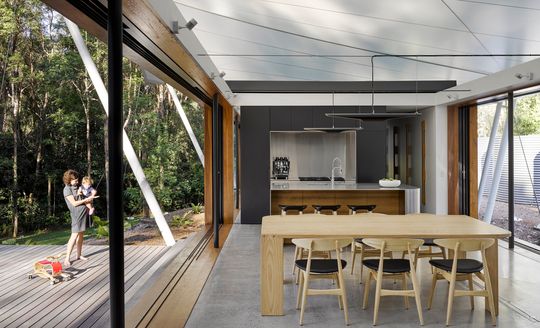 A Unique Family Home Covered Entirely By a Tent Structure