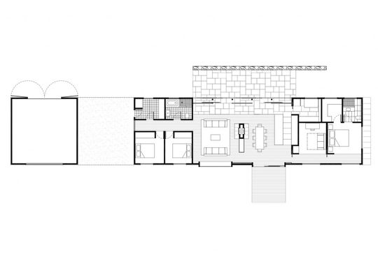 Trentham Long House by MRTN Architects (via Lunchbox Architect)